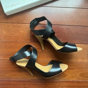 Phillip Lim 3.1 Black leather heels